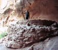 PICTURES/Bandelier - The Alcove House/t_George Entering Kivaa.jpg